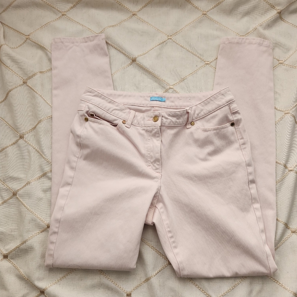 J. McLaughlin Pink‎ Jeans 10 | Preppy Pastel Aesthetic Coastal Fit Denim